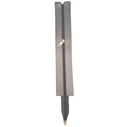Angel Çanta Aksesuar 40 cm Derili Fermuar Parlak Gri Renk Light Gold Metalli - 2