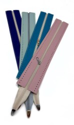 Angel Çanta Aksesuar 40 cm Derili Fermuar Set - Angel Çanta Aksesuar