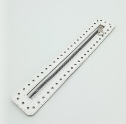 Angel Çanta Aksesuar Derili Fermuar Yeni Model Beyaz 30 Cm Gümüş Metalli - Angel Çanta Aksesuar