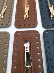 Angel Çanta Aksesuar Derili Fermuar Yeni Model Bordo 30 Cm Gümüş - 5