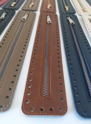 Angel Çanta Aksesuar Derili Fermuar Yeni Model Vizon 30 Cm Light Gold - 2