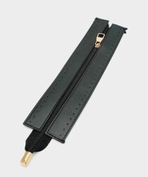 Angel Çanta Aksesuar Siyah Renk 28 Cm Derili Fermuar Light Gold Metalli - Angel Çanta Aksesuar