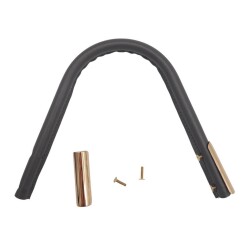 Angel Çanta Aksesuar Suni Derili Metal Çanta Sapı Gri Renk Light Gold Metal 1 Adet - 2