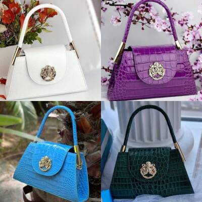 Angel Çanta Aksesuar Suni Derili Metal Çanta Sapı Gri Renk Light Gold Metal 1 Adet - 4