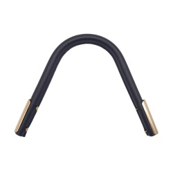 Angel Çanta Aksesuar Suni Derili Metal Çanta Sapı Lacivert Renk Light Gold Metal 1 Adet - Angel Çanta Aksesuar