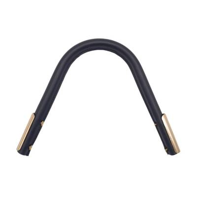 Angel Çanta Aksesuar Suni Derili Metal Çanta Sapı Lacivert Renk Light Gold Metal 1 Adet - 1