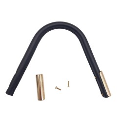 Angel Çanta Aksesuar Suni Derili Metal Çanta Sapı Lacivert Renk Light Gold Metal 1 Adet - 2