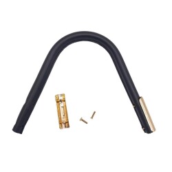 Angel Çanta Aksesuar Suni Derili Metal Çanta Sapı Lacivert Renk Light Gold Metal 1 Adet - 3