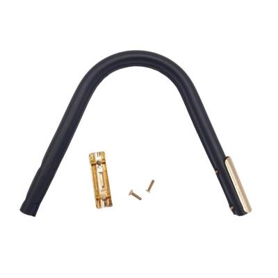 Angel Çanta Aksesuar Suni Derili Metal Çanta Sapı Lacivert Renk Light Gold Metal 1 Adet - 3