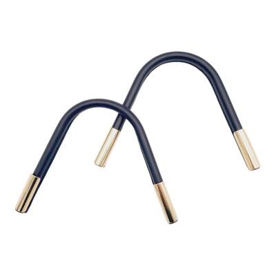 Angel Çanta Aksesuar ZT Model Suni Derili Metal Çanta Sapı Lacivert Renk Light Gold Metal - 2