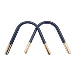 Angel Çanta Aksesuar ZT Model Suni Derili Metal Çanta Sapı Lacivert Renk Light Gold Metal - Angel Çanta Aksesuar