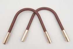 Angel Çanta Aksesuar ZT Model Suni Derili Metal Çanta Sapı Taba Renk Light Gold Metal - Angel Çanta Aksesuar