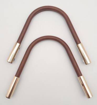 Angel Çanta Aksesuar ZT Model Suni Derili Metal Çanta Sapı Taba Renk Light Gold Metal - 2