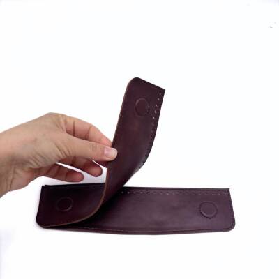 Angel Çanta Aksesuar Bordo Suni Derili Çift Gizli Mıknatıs - 1