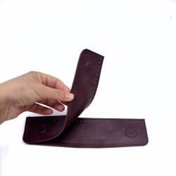 Angel Çanta Aksesuar Bordo Suni Derili Çift Gizli Mıknatıs - Angel Çanta Aksesuar