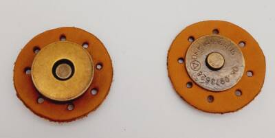 Angel Çanta Aksesuar Gerçek Derili Mıknatıslı Çıtçıt Açık Taba Antik Metalli - 1