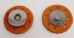 Angel Çanta Aksesuar Gerçek Derili Mıknatıslı Çıtçıt Açık Taba Füme Metalli - Angel Çanta Aksesuar