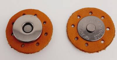 Angel Çanta Aksesuar Gerçek Derili Mıknatıslı Çıtçıt Açık Taba Füme Metalli - 1