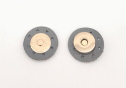 Angel Çanta Aksesuar Gerçek Derili Mıknatıslı Çıtçıt Gri Light Gold Metalli - Angel Çanta Aksesuar