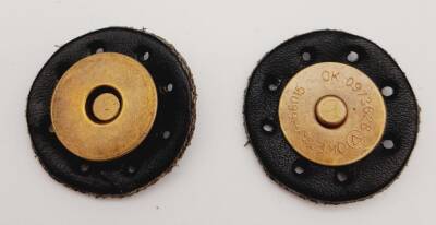 Angel Çanta Aksesuar Gerçek Derili Mıknatıslı Çıtçıt Siyah Antik Metalli - 1