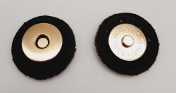 Angel Çanta Aksesuar Gerçek Derili Mıknatıslı Çıtçıt Siyah Light Gold Metalli - Angel Çanta Aksesuar