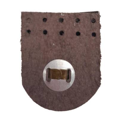 Angel Çanta Aksesuar Gerçek Derili Tek Dikim Mıknatıslı Çıtçıt Koyu Kahve Renk Antik Metalli - 3