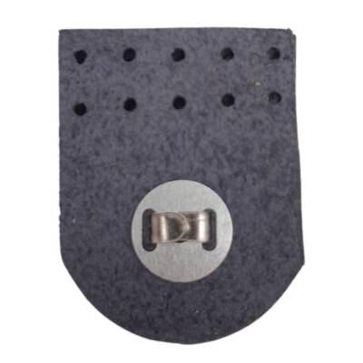 Angel Çanta Aksesuar Gerçek Derili Tek Dikim Mıknatıslı Çıtçıt Lacivert Renk Gümüş Metalli - 3