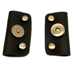 Angel Çanta Aksesuar Haki Yeşil Suni Derili Troklu Mıknatıslı Çıtçıt Light Gold Metalli - Angel Çanta Aksesuar