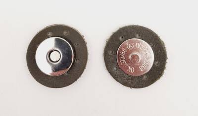 Angel Çanta Aksesuar Haki Yeşili Suni Derili Mıknatıslı Çıtçıt Gümüş Metalli - 1