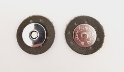 Angel Çanta Aksesuar Haki Yeşili Suni Derili Mıknatıslı Çıtçıt Gümüş Metalli - Angel Çanta Aksesuar