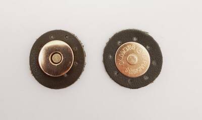 Angel Çanta Aksesuar Haki Yeşili Suni Derili Mıknatıslı Çıtçıt Light Gold Metalli - 1