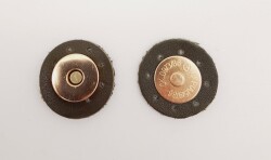 Angel Çanta Aksesuar Haki Yeşili Suni Derili Mıknatıslı Çıtçıt Light Gold Metalli - Angel Çanta Aksesuar