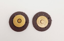 Angel Çanta Aksesuar Kahverengi Suni Derili Mıknatıslı Çıtçıt Antik Metalli - Angel Çanta Aksesuar