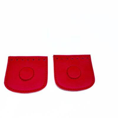 Angel Çanta Aksesuar Kırmızı Suni Derili Tek Dikim Gizli Mıknatıs - 1