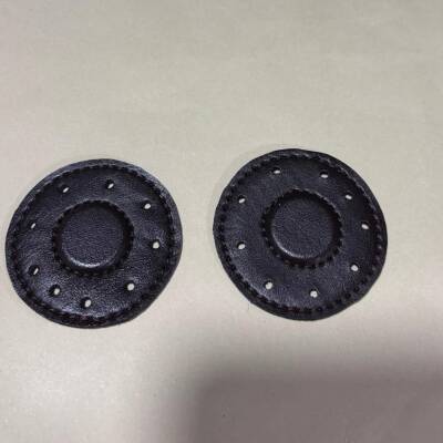 Angel Çanta Aksesuar Koyu Kahve Suni Derili Yuvarlak Gizli Mıknatıs - 1