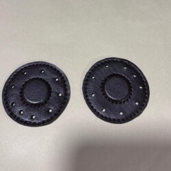 Angel Çanta Aksesuar Koyu Kahve Suni Derili Yuvarlak Gizli Mıknatıs - Angel Çanta Aksesuar