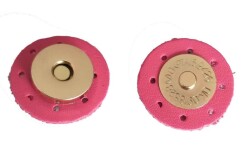 Angel Çanta Aksesuar Suni Derili Mıknatıs Fuşya - Angel Çanta Aksesuar