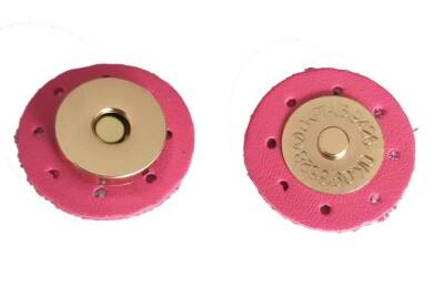 Angel Çanta Aksesuar Suni Derili Mıknatıs Fuşya - 1