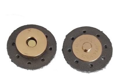 Angel Çanta Aksesuar Suni Derili Mıknatıs Gri - 1