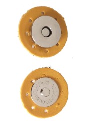 Angel Çanta Aksesuar Suni Derili Mıknatıs Hardal - Angel Çanta Aksesuar