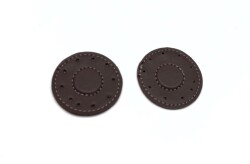 Angel Çanta Aksesuar Vizon Suni Derili Yuvarlak Gizli Mıknatıs - Angel Çanta Aksesuar