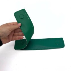 Angel Çanta Aksesuar Yeşil Suni Derili Çift Gizli Mıknatıs - Angel Çanta Aksesuar