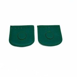 Angel Çanta Aksesuar Yeşil Suni Derili Tek Dikim Gizli Mıknatıs - Angel Çanta Aksesuar