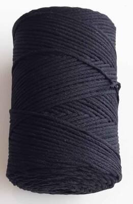 Angel Çanta Aksesuar Siyah Renk İnce Pamuk Makrome - 1