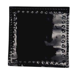 Angel Çanta Aksesuar 10x10 cm Kare Rugan Deri Siyah Renk 1 Adet - 2