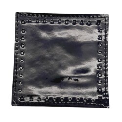 Angel Çanta Aksesuar 10x10 cm Kare Rugan Deri Siyah Renk 1 Adet - 3