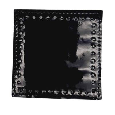 Angel Çanta Aksesuar 10x10 cm Kare Rugan Deri Siyah Renk 1 Adet - 2