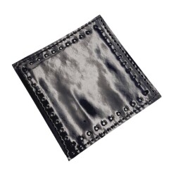 Angel Çanta Aksesuar 10x10 cm Kare Rugan Deri Siyah Renk 1 Adet - 4