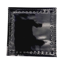 Angel Çanta Aksesuar 10x10 cm Kare Rugan Deri Siyah Renk 1 Adet - 5