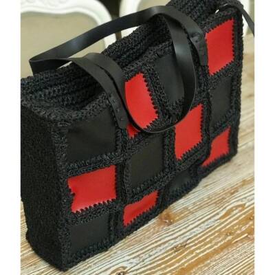 Angel Çanta Aksesuar 10x10 cm Kare Rugan Deri Siyah Renk 1 Adet - 6